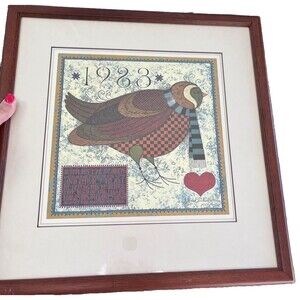 Charles Wysocki Singed Numbered Commemorative 1983 Print Framed Folk Art Country